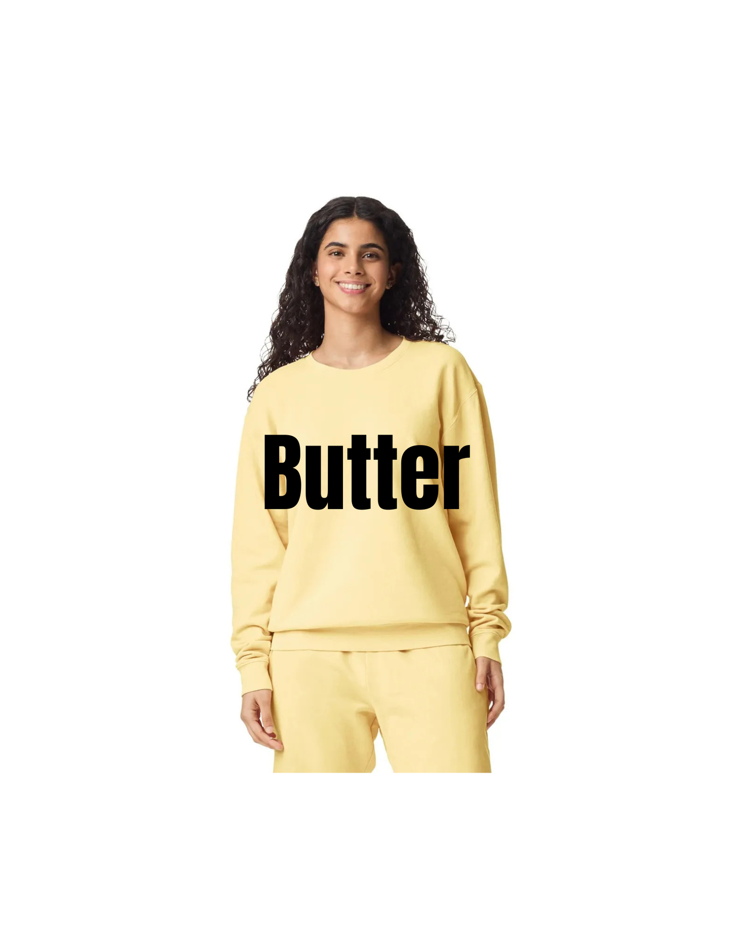 Custom Comfort Colors Crewneck Sweatshirt – Personalized DTF Printed Pullover, Garment Dyed Vintage Style, Soft Ring-Spun Cotton Unisex Sweatshirt