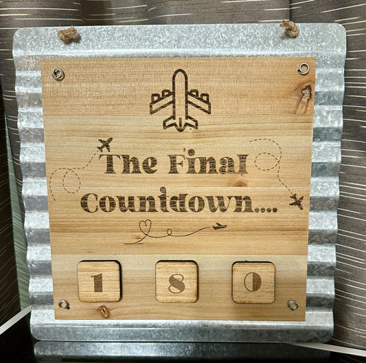 Countdown sign