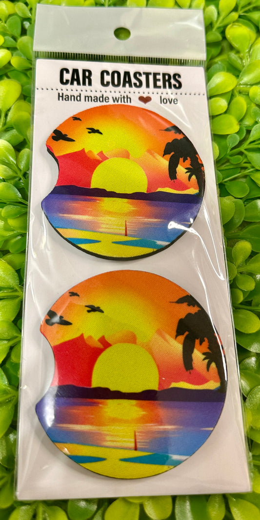 Sunset Car Coaster