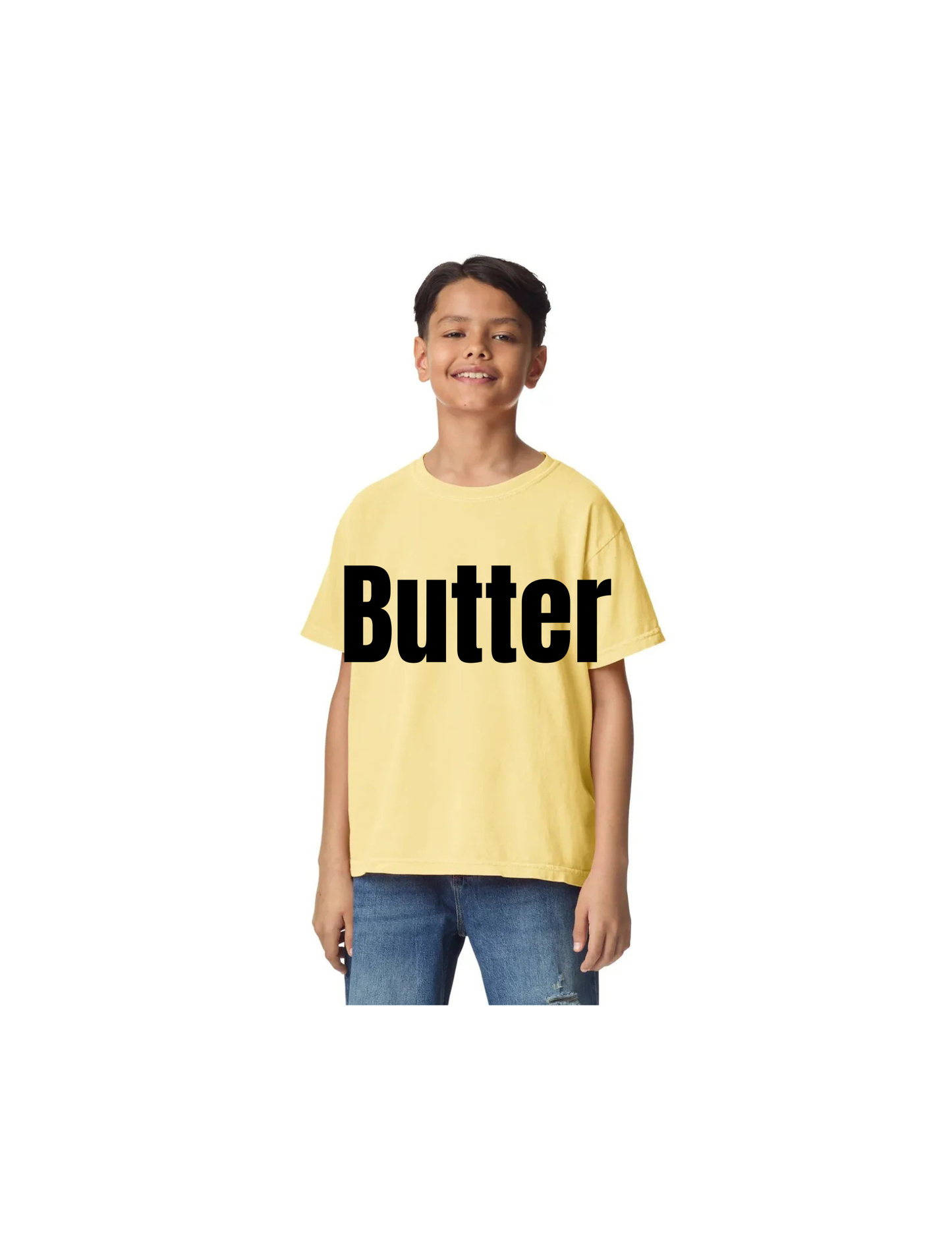 Custom Youth Comfort Colors 9018 T-Shirt | Personalized DTF Printed Kids Tee | Garment Dyed Vintage Style Heavyweight Cotton Shirt