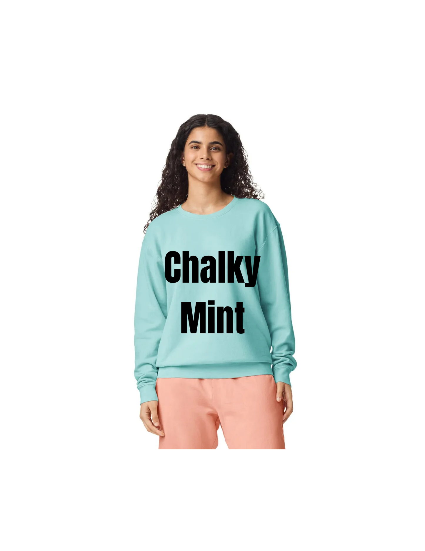 Custom Comfort Colors Crewneck Sweatshirt – Personalized DTF Printed Pullover, Garment Dyed Vintage Style, Soft Ring-Spun Cotton Unisex Sweatshirt