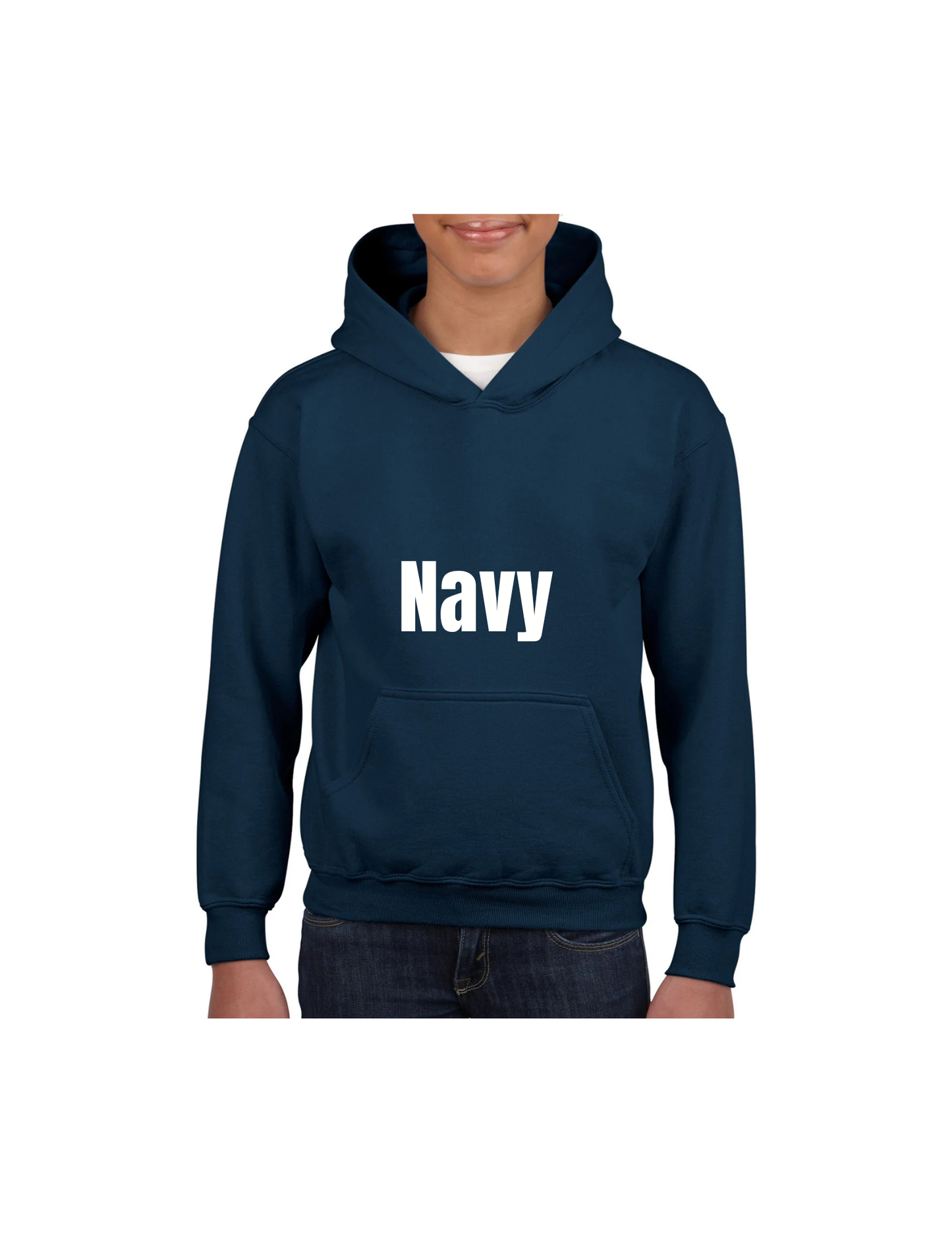 Custom DTF Gildan Youth Hoodie | Personalized Kids Fleece Pullover Sweatshirt – Soft Preshrunk, Double-Lined Hood