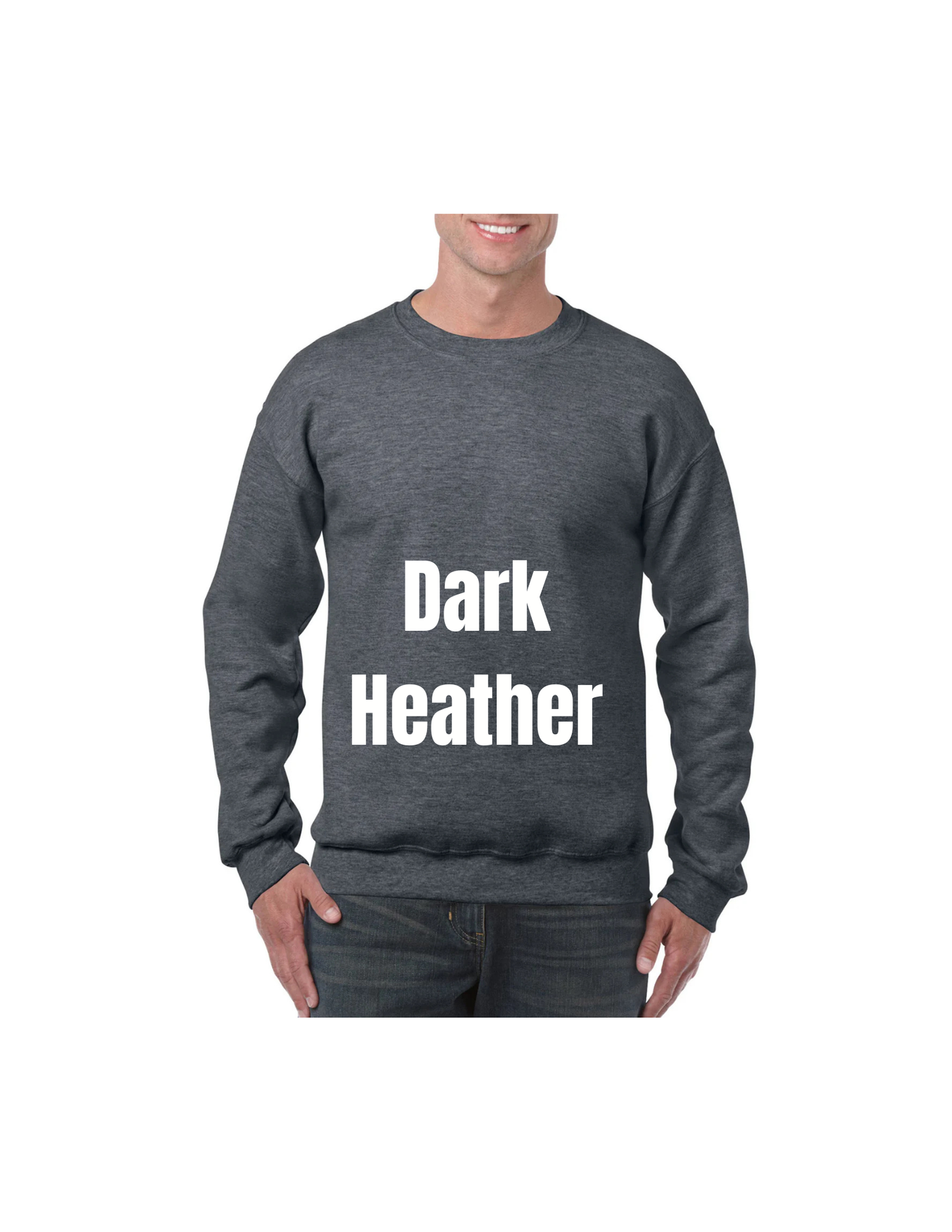 Custom DTF Gildan Adult Heavy Blend Long Sleeve Sweatshirt | Personalized Cotton/Poly Unisex Pullover Shirt