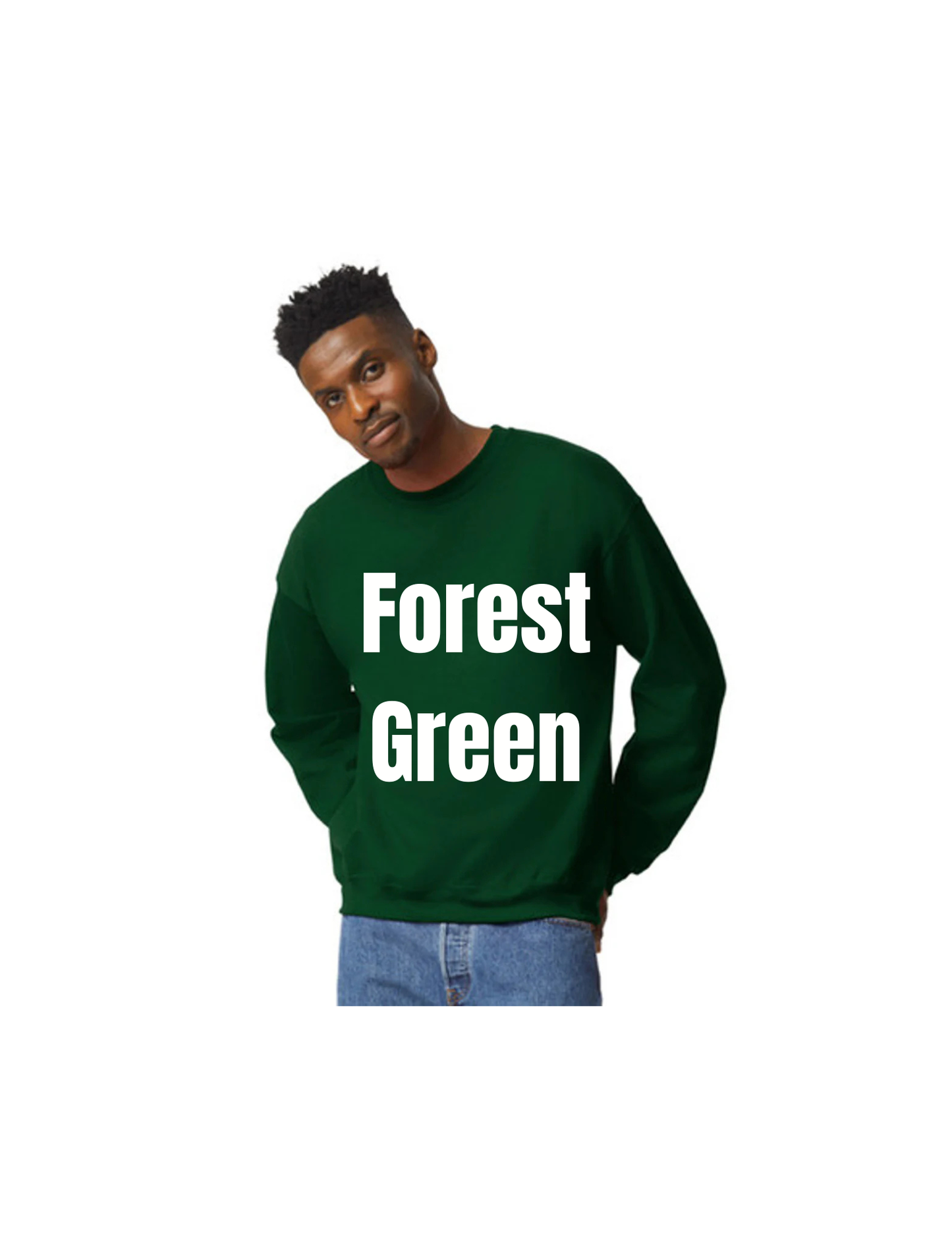 Custom DTF Gildan Adult Heavy Blend Long Sleeve Sweatshirt | Personalized Cotton/Poly Unisex Pullover Shirt
