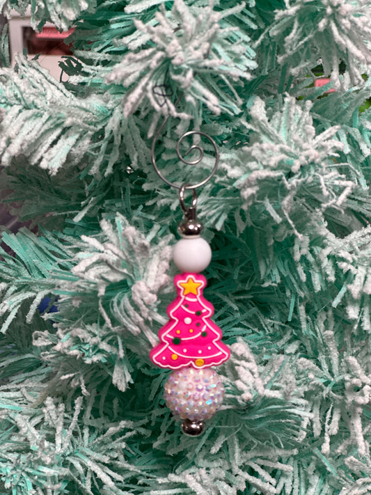 Pink Tree Christmas Ornament