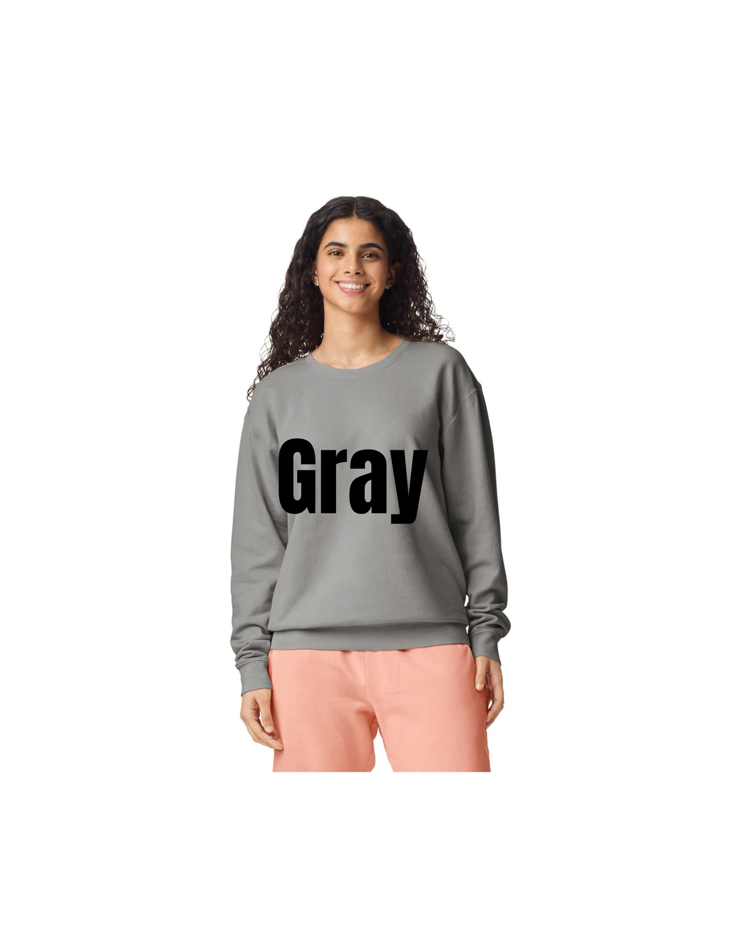 Custom Comfort Colors Crewneck Sweatshirt – Personalized DTF Printed Pullover, Garment Dyed Vintage Style, Soft Ring-Spun Cotton Unisex Sweatshirt