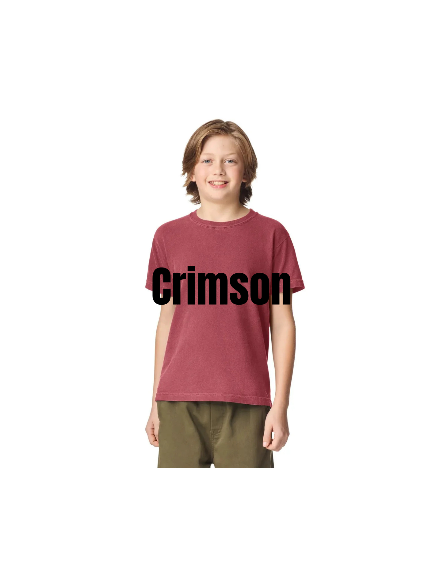 Custom Youth Comfort Colors 9018 T-Shirt | Personalized DTF Printed Kids Tee | Garment Dyed Vintage Style Heavyweight Cotton Shirt