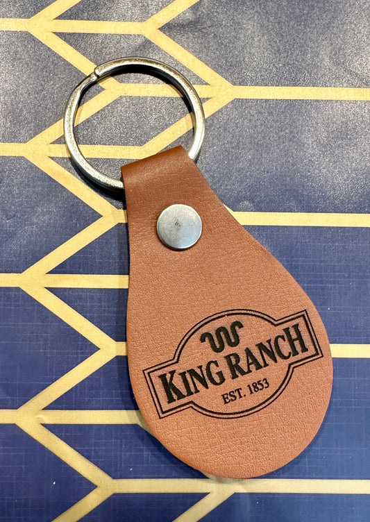 Key Fob Leatherette Engravable Keychain