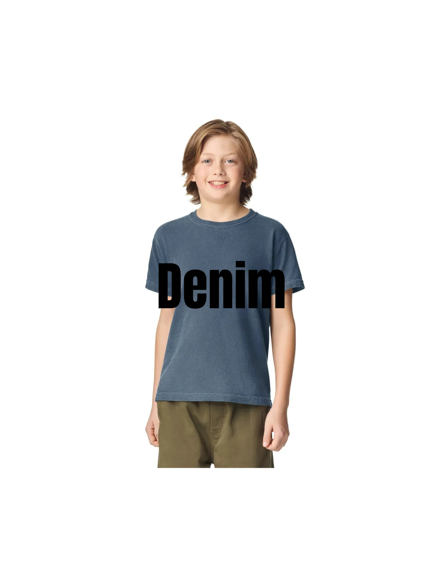 Custom Youth Comfort Colors 9018 T-Shirt | Personalized DTF Printed Kids Tee | Garment Dyed Vintage Style Heavyweight Cotton Shirt