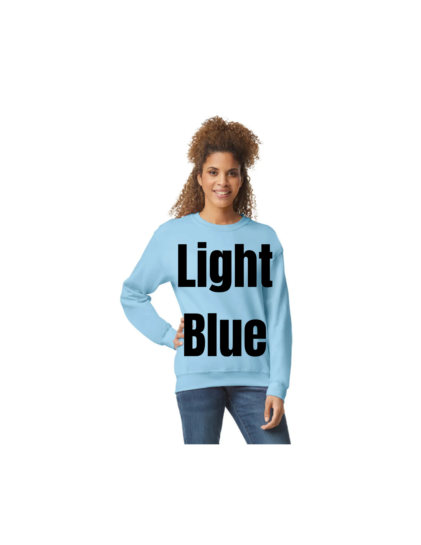 Custom DTF Gildan Adult Heavy Blend Long Sleeve Sweatshirt | Personalized Cotton/Poly Unisex Pullover Shirt