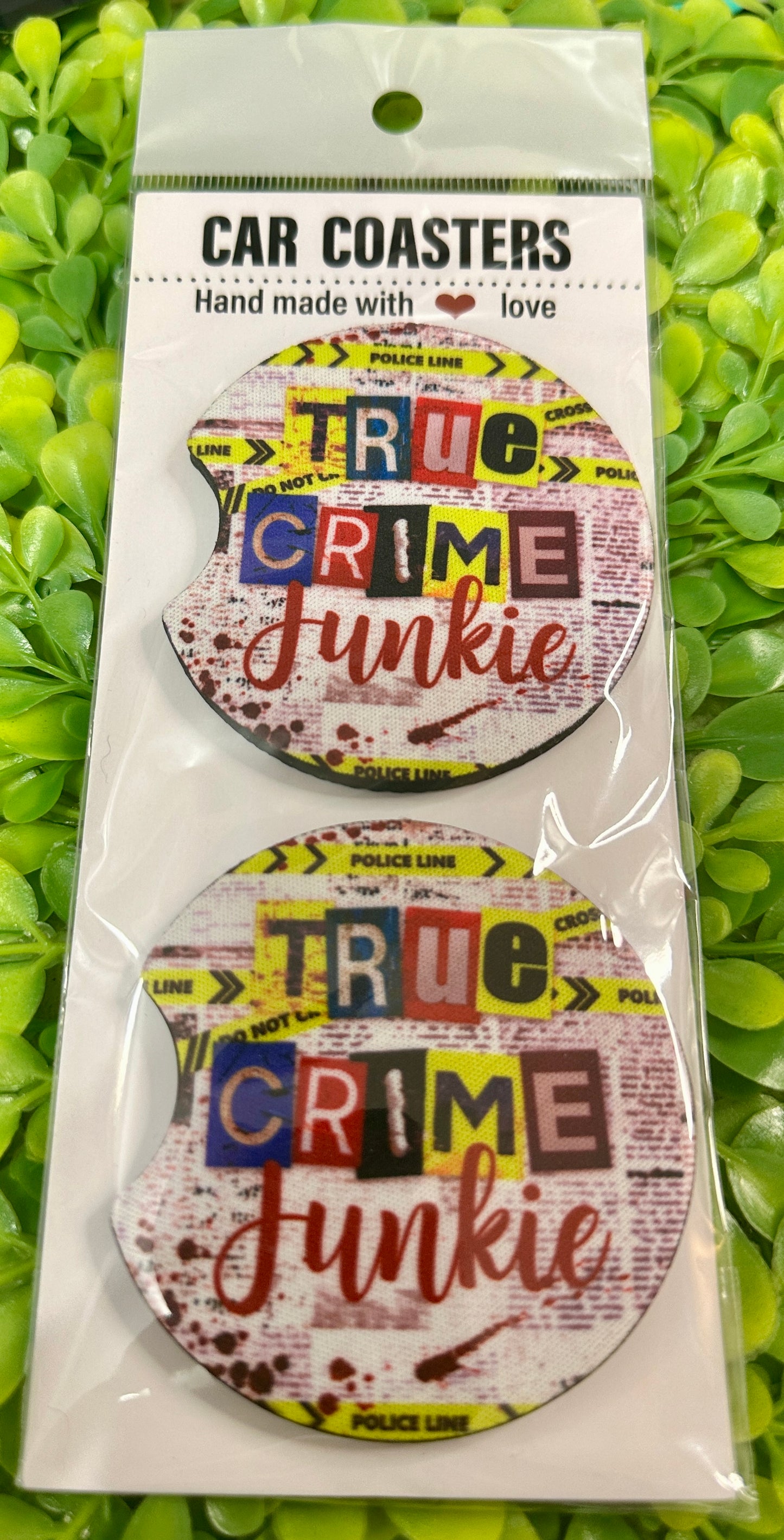 True Crime Car Coasters