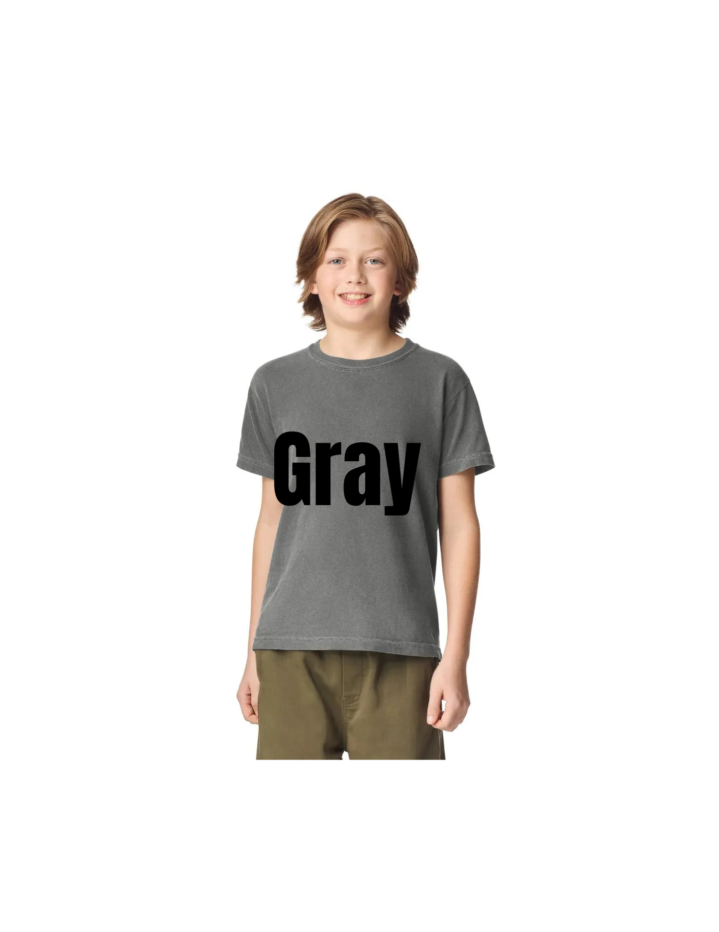 Custom Youth Comfort Colors 9018 T-Shirt | Personalized DTF Printed Kids Tee | Garment Dyed Vintage Style Heavyweight Cotton Shirt