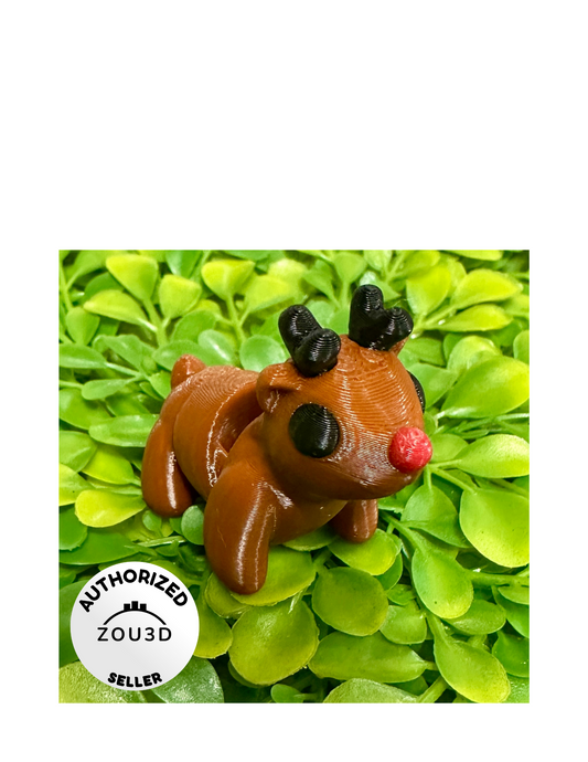 3 D Fidget Rudolph Medium