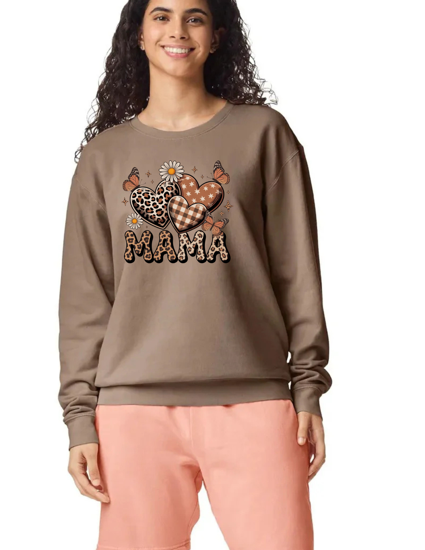 Custom Comfort Colors Crewneck Sweatshirt – Personalized DTF Printed Pullover, Garment Dyed Vintage Style, Soft Ring-Spun Cotton Unisex Sweatshirt