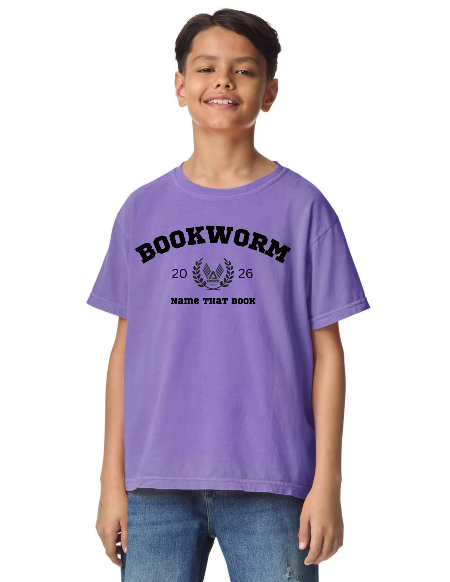 Custom Youth Comfort Colors 9018 T-Shirt | Personalized DTF Printed Kids Tee | Garment Dyed Vintage Style Heavyweight Cotton Shirt