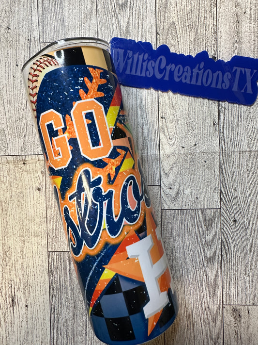 Go Astros Tumbler