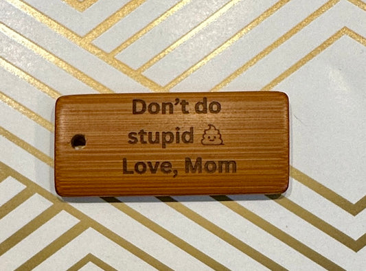 Engravable Bamboo Key Tags