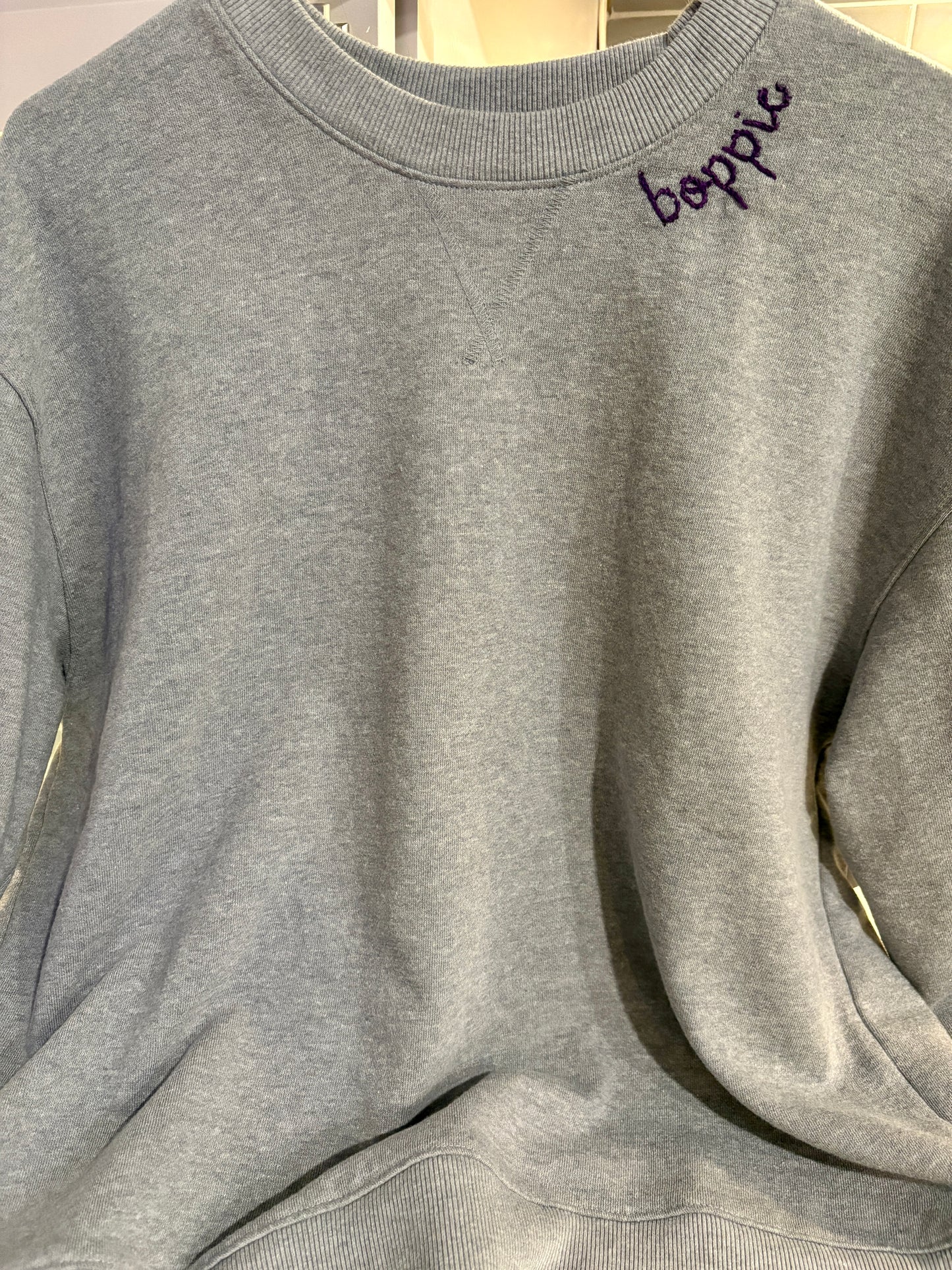 Hand Embroidered Crewneck Sweatshirt