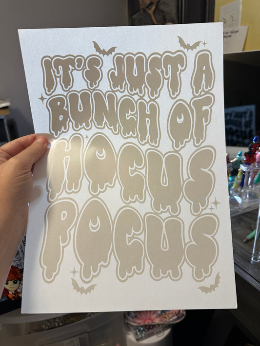 It’s Just a Bunch of Hocus Pocus Black Screenprint