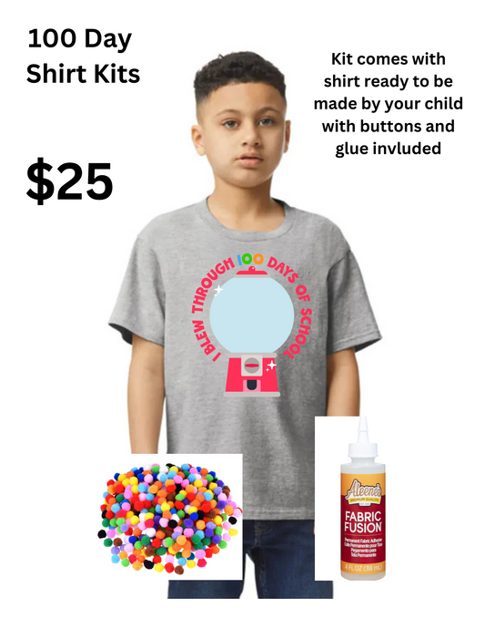 DIY 100 Day Shirt Kit-Bubblegum