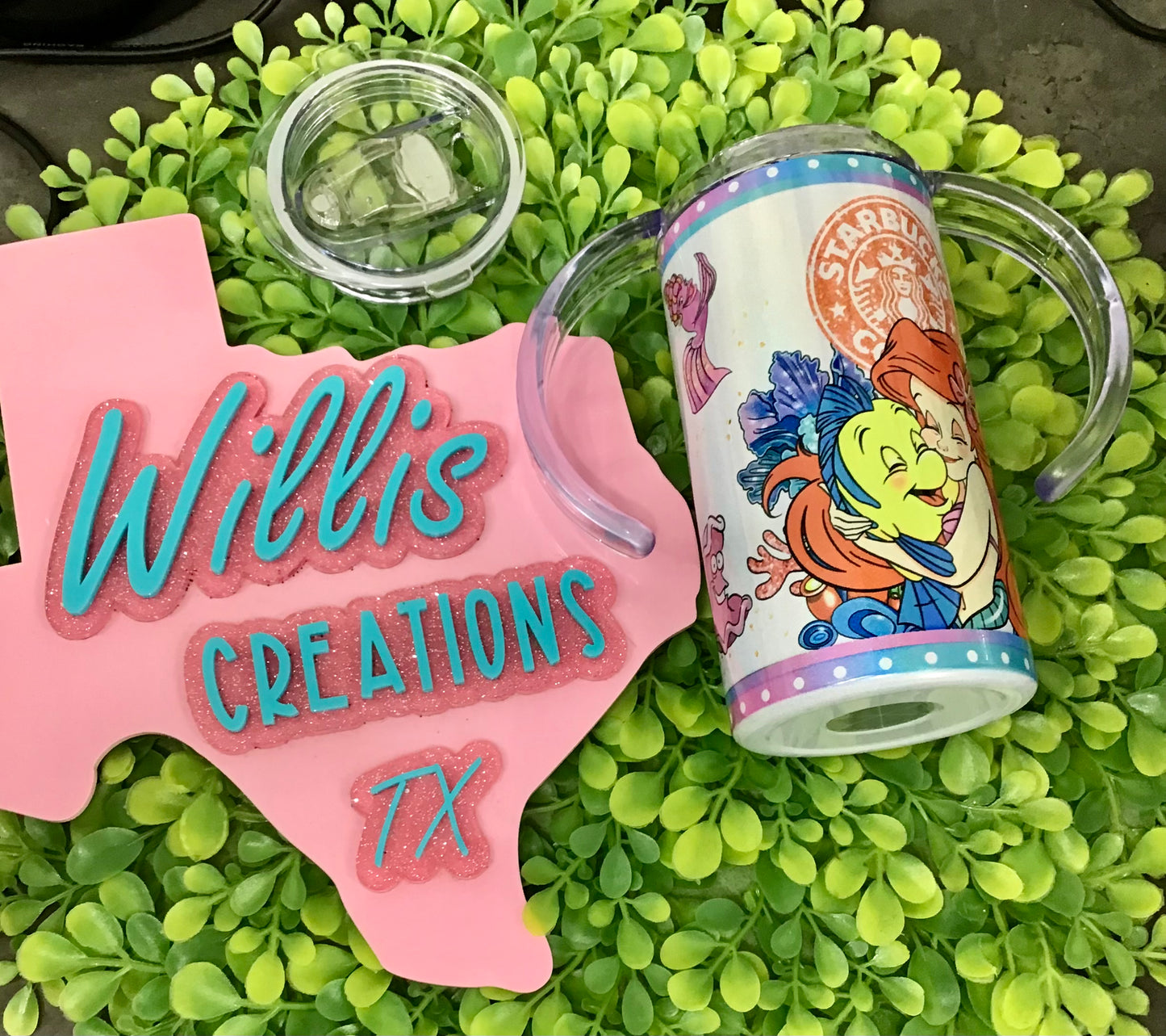 Little Mermaid 2 in 1 cup