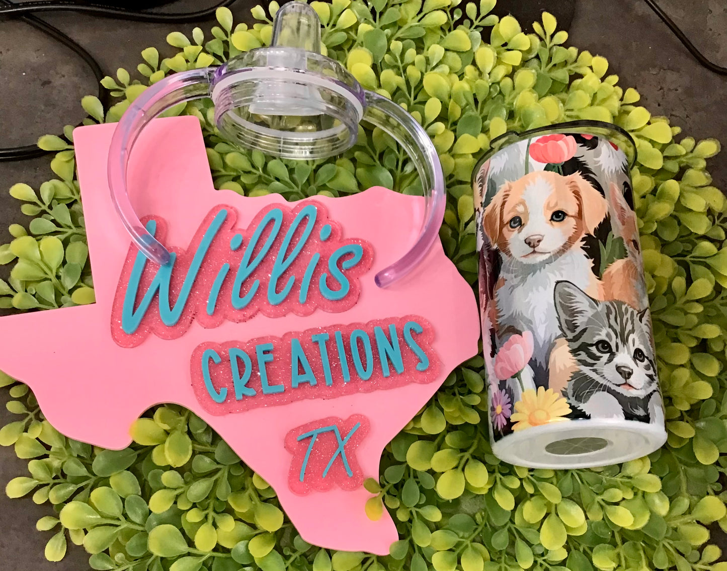 Puppies and Kitties 2 in 1 cup