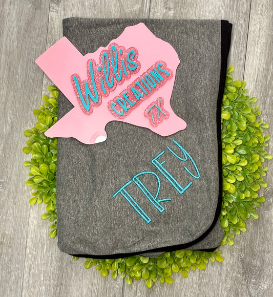 Personalized Embroidered Baby Blanket | Custom Name Blanket | Soft Newborn Gift | Baby Shower Gift | Monogram Baby Blanket | Keepsake Blanket
