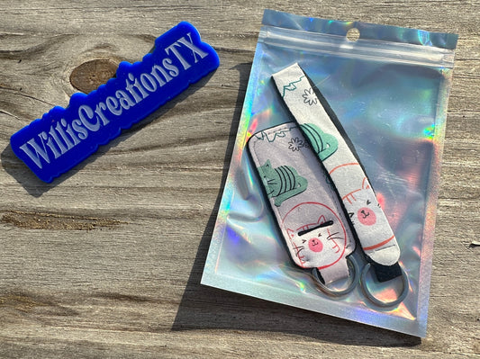 Kitty Chapstick Holder and Keystrap