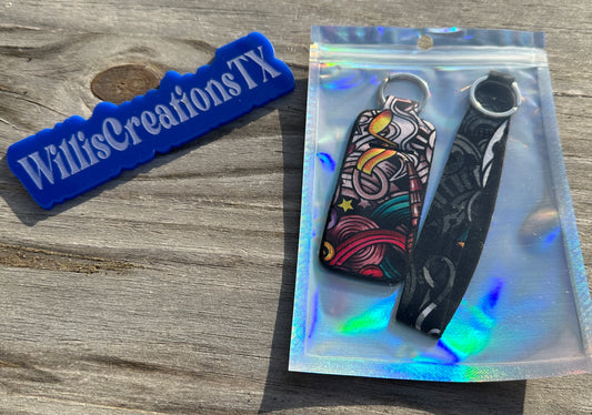 Music Chapstick Holder and Keystrap