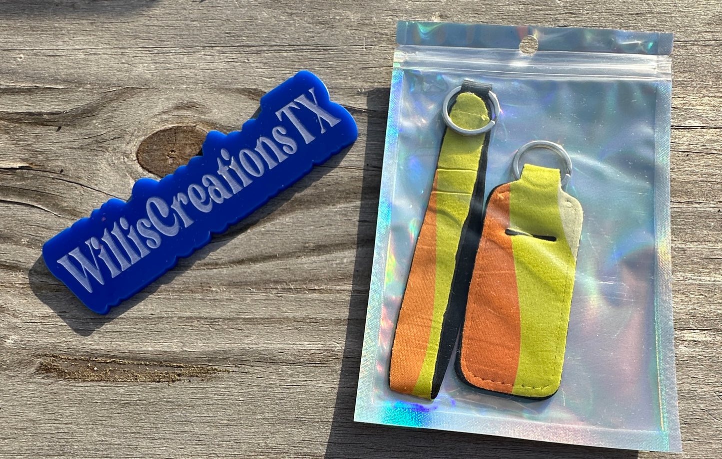 Colorful Chapstick Holder and Keystrap