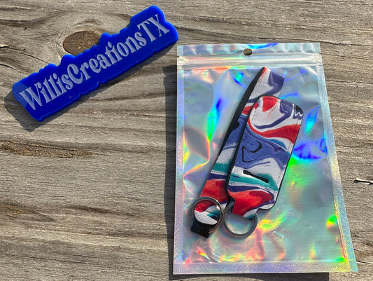 Swirly Chapstick Holder and Keystrap