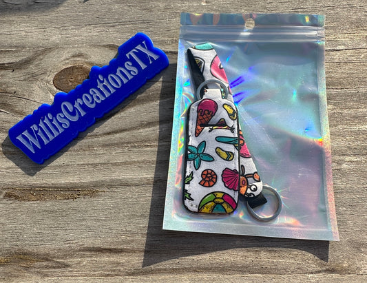 Summer Chapstick Holder and Keystrap